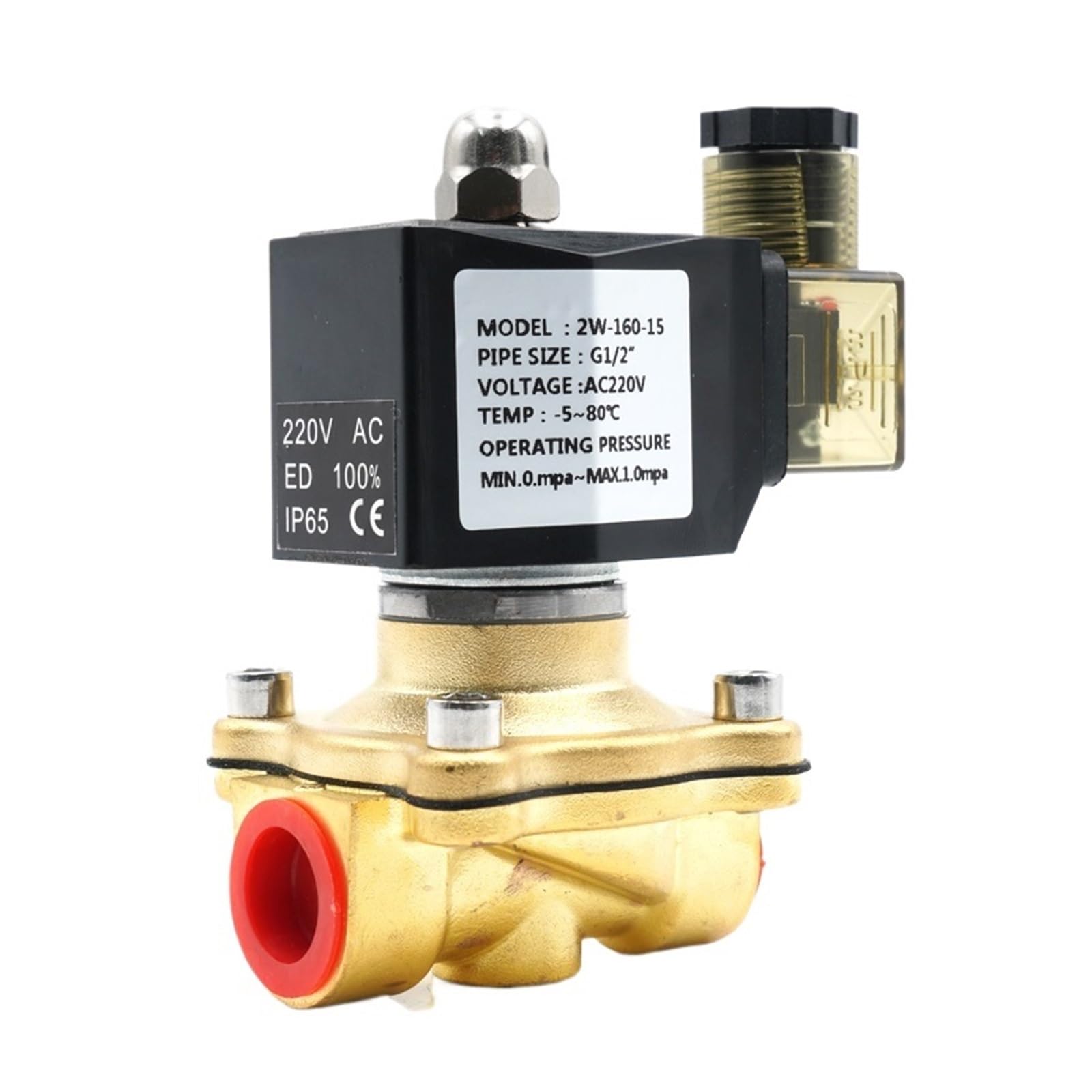 JJKKOZVQF AC110V 220V 380V DC12V 24V,G1/2" to G2, solenoid valve, water valve, normally closed(3/4",AC380V)