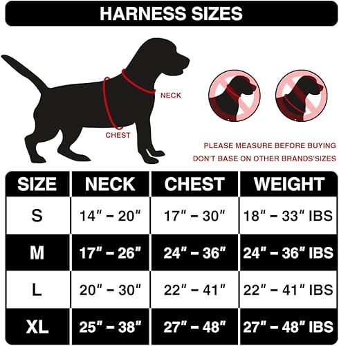 Miniatura 3 de Arnés táctico para perros pequeños, medianos y grandes, arnés de chaleco reflectante ajustable sin tirones con hebilla y mango de metal, arnés de