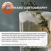 Vista 13 de ALBUQUERQUE NEW MEXICO Engraved City Street Map Beer Pint Glass Perfect Drinking Gift Idea & Unique Decor!