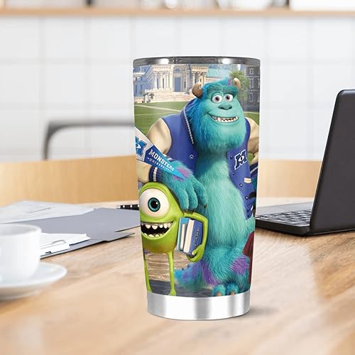 Miniatura 2 de Vaso de acero inoxidable aislado de 20 onzas monstruo caliente con café helado té vino frío divertido tazas de viaje para hombres y mujeres