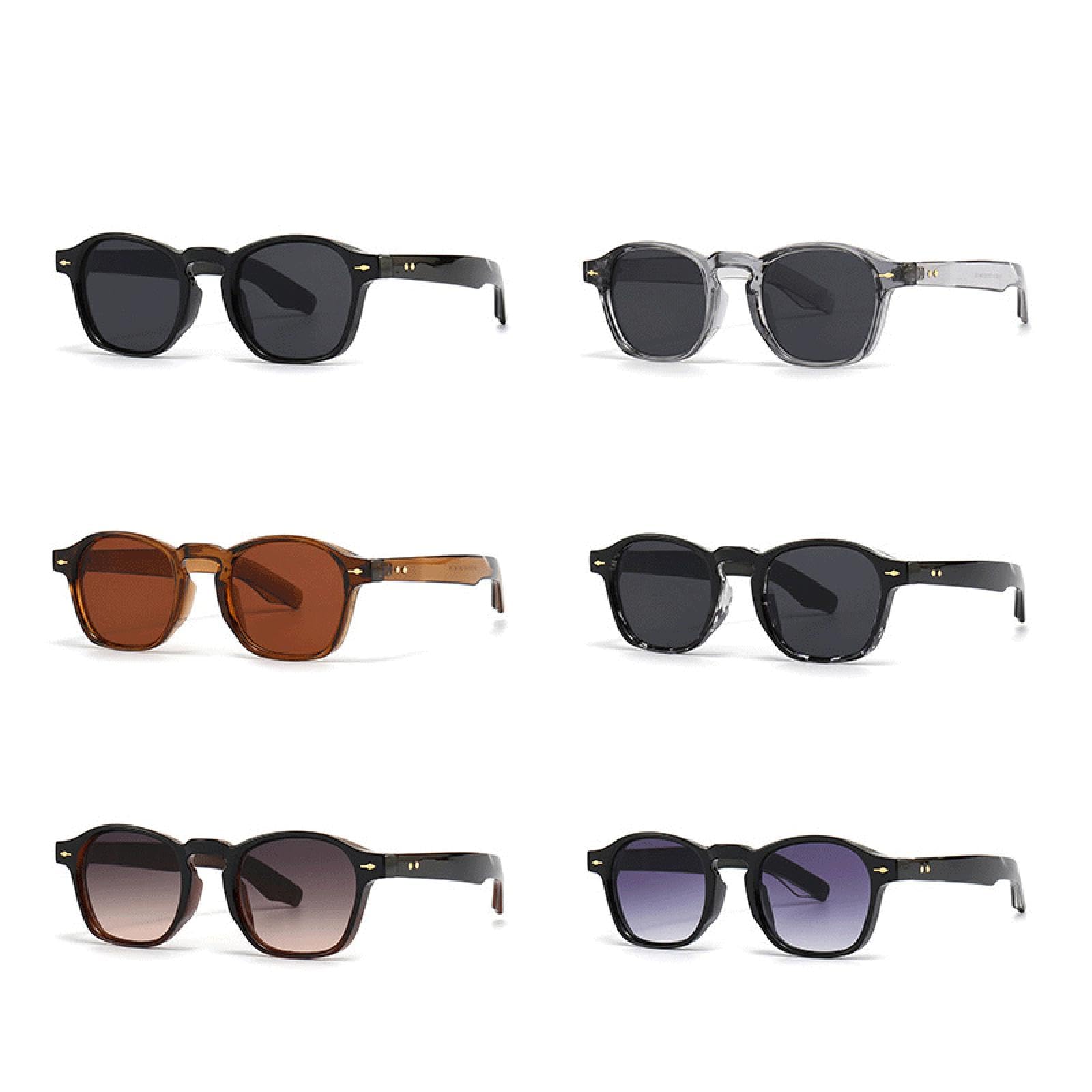 Damskie modne okulary przeciwsłoneczne do jazdy samochodem Uv400 Retro Gradientowe męskie okulary przeciwsłoneczne (czarne TeaPink)