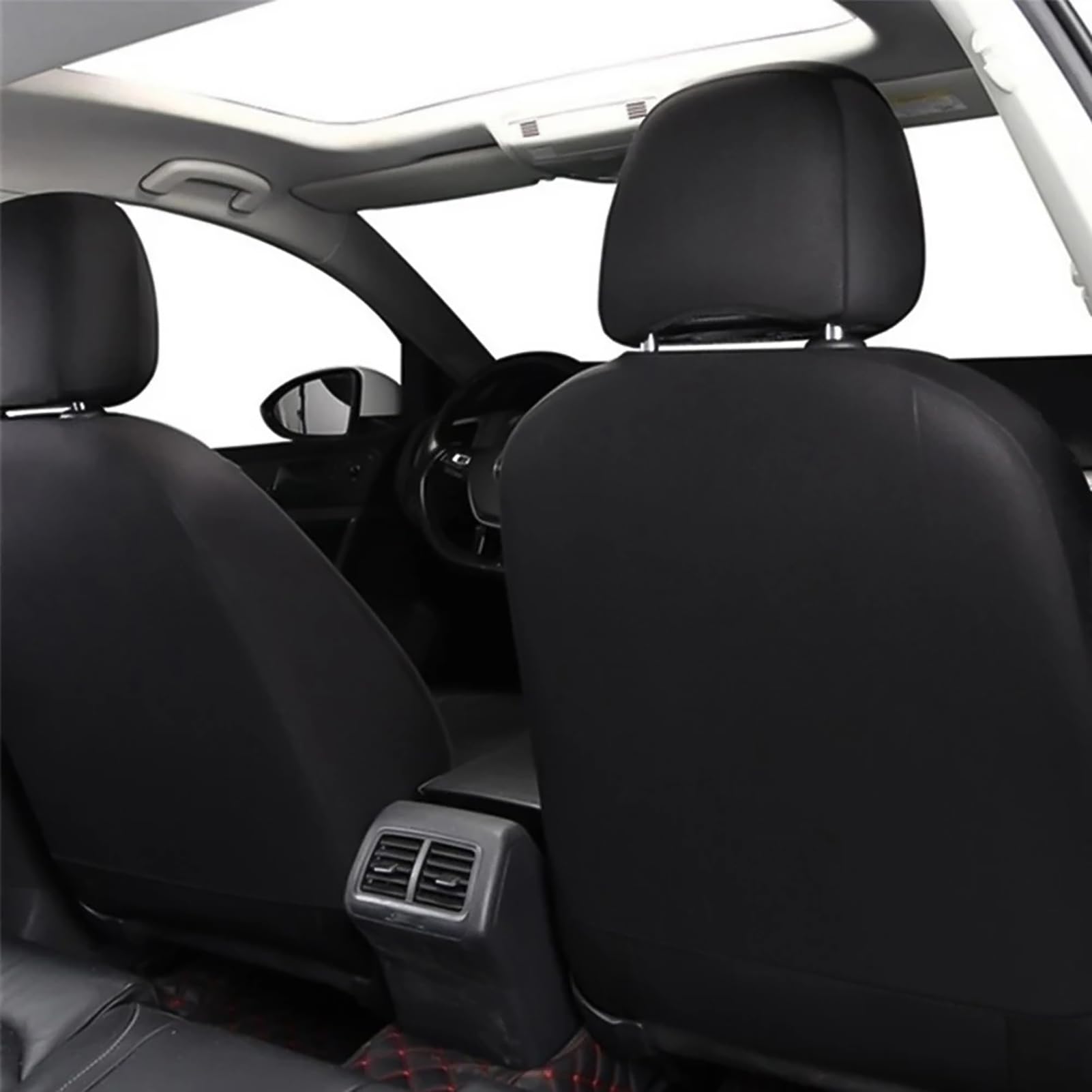 Coprisedili E Poggiatesta per Daihatsu Feroza Hard Top (F300) 1988-1998, In Ecopelle Traspirante, Compatibili Con Airbag E Lavabili,Blue