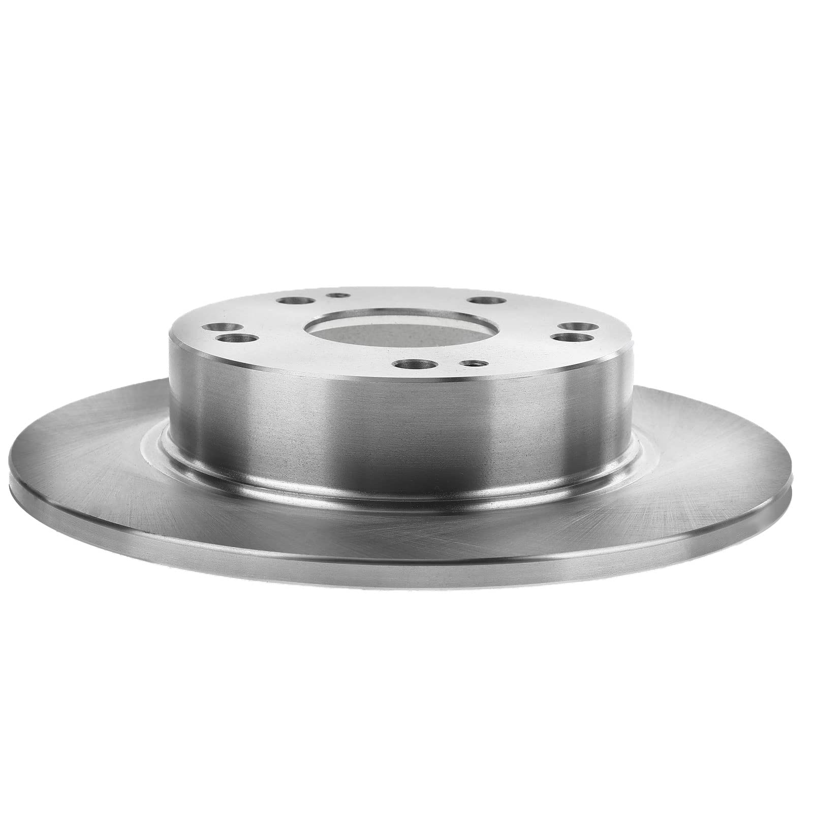 A-Premium 10.24 inch (260mm) Rear Solid Disc Brake Rotors + Ceramic Pads Kit Compatible with Select Acura and Honda Models - TSX 2004-2008, Accord 2003-2007, 6-PC Set