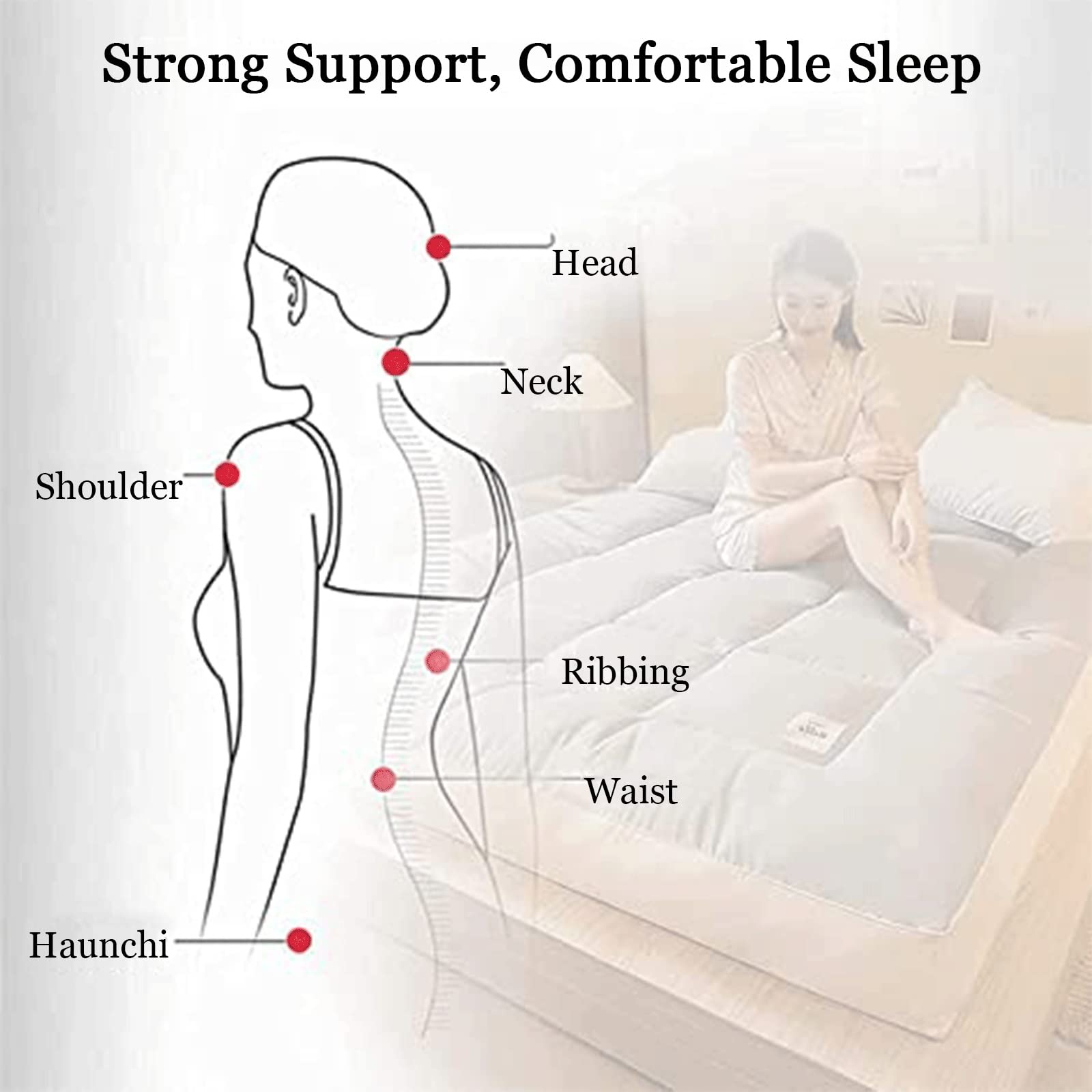 Matelas Sol Matelas Futon Très Épais Tapis De Sol Japonais Traditionnel Tatami Matelas De Couchage De Camping Pliable Enroulable pour Le Dortoir Guest Couch (Couleur : Grey, Taille : 120x200cm)