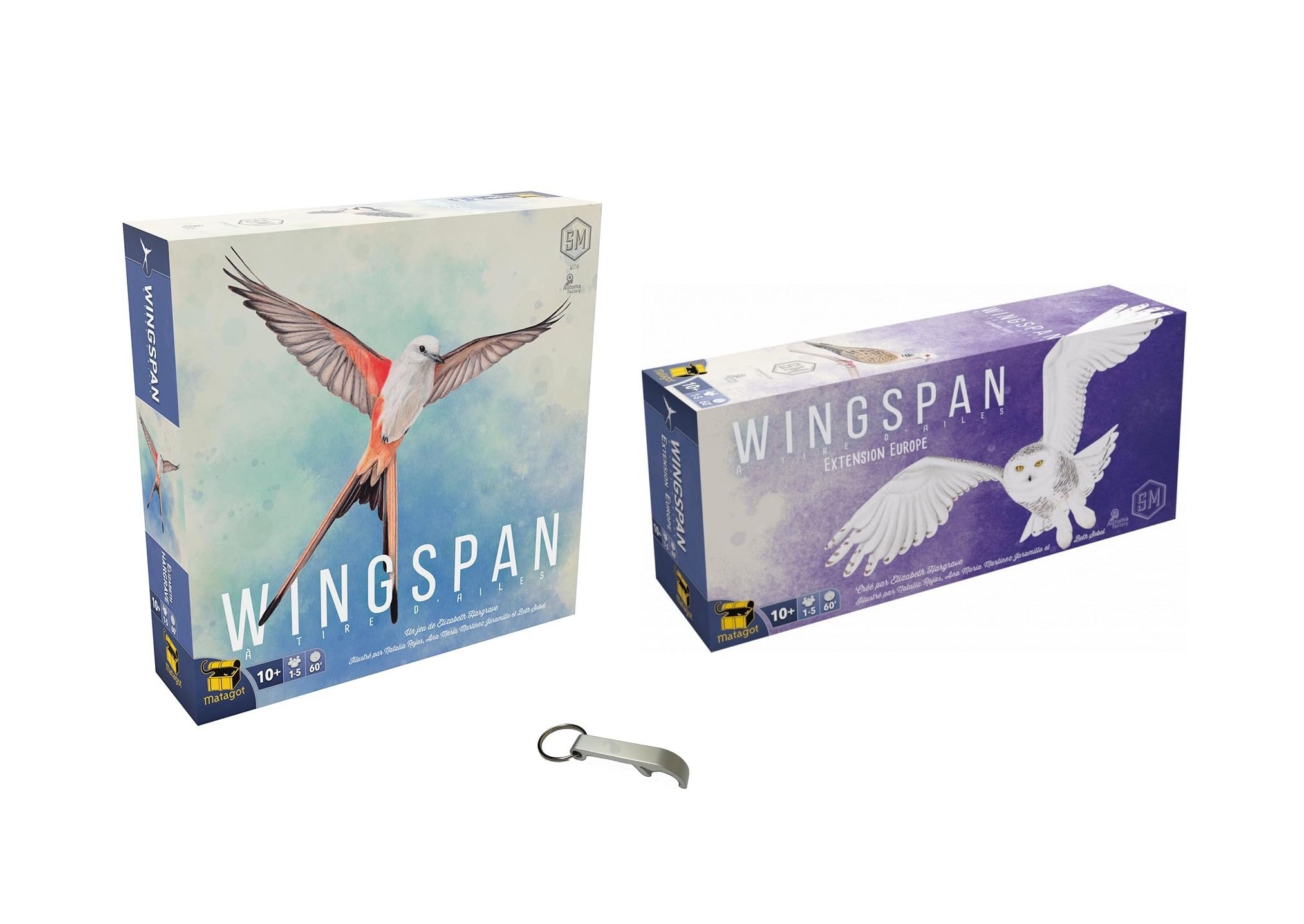 Wingspan Set French Version + Wingspan Europe + 1 Blumie Decaps (Base + Europe)