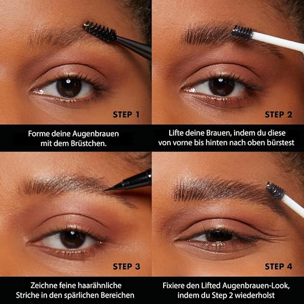 NYX Professional Makeup Brow Glue, Gel Sopracciglia Trasparente a Lunga Tenuta, Confezione da 2, Clear - 4