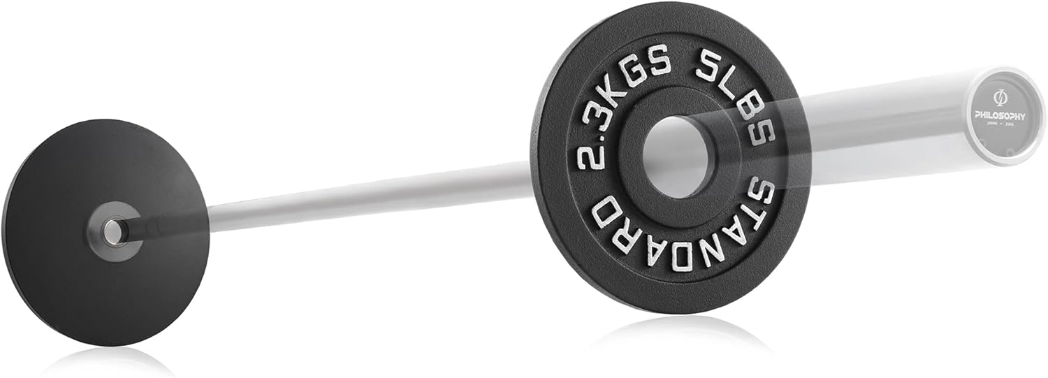 Philosophy Gym Set of 2 Cast Iron Olympic 2-inch Weight Plates