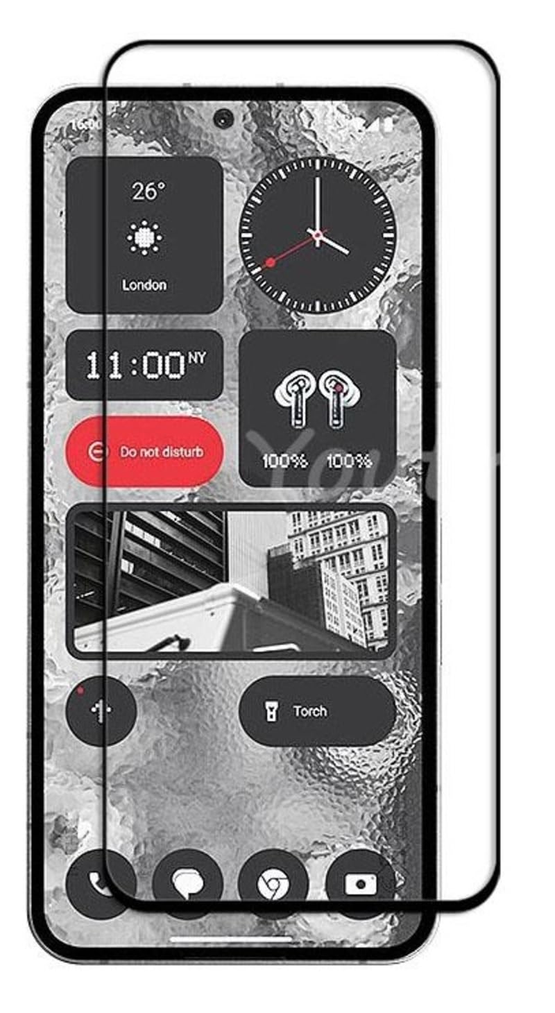 Screen Protector for Nothing Phone 2 Tempered Glass Screen Protector 9H Hardness Anti Fingerprint Scratch Resistance for Nothing Phone 2