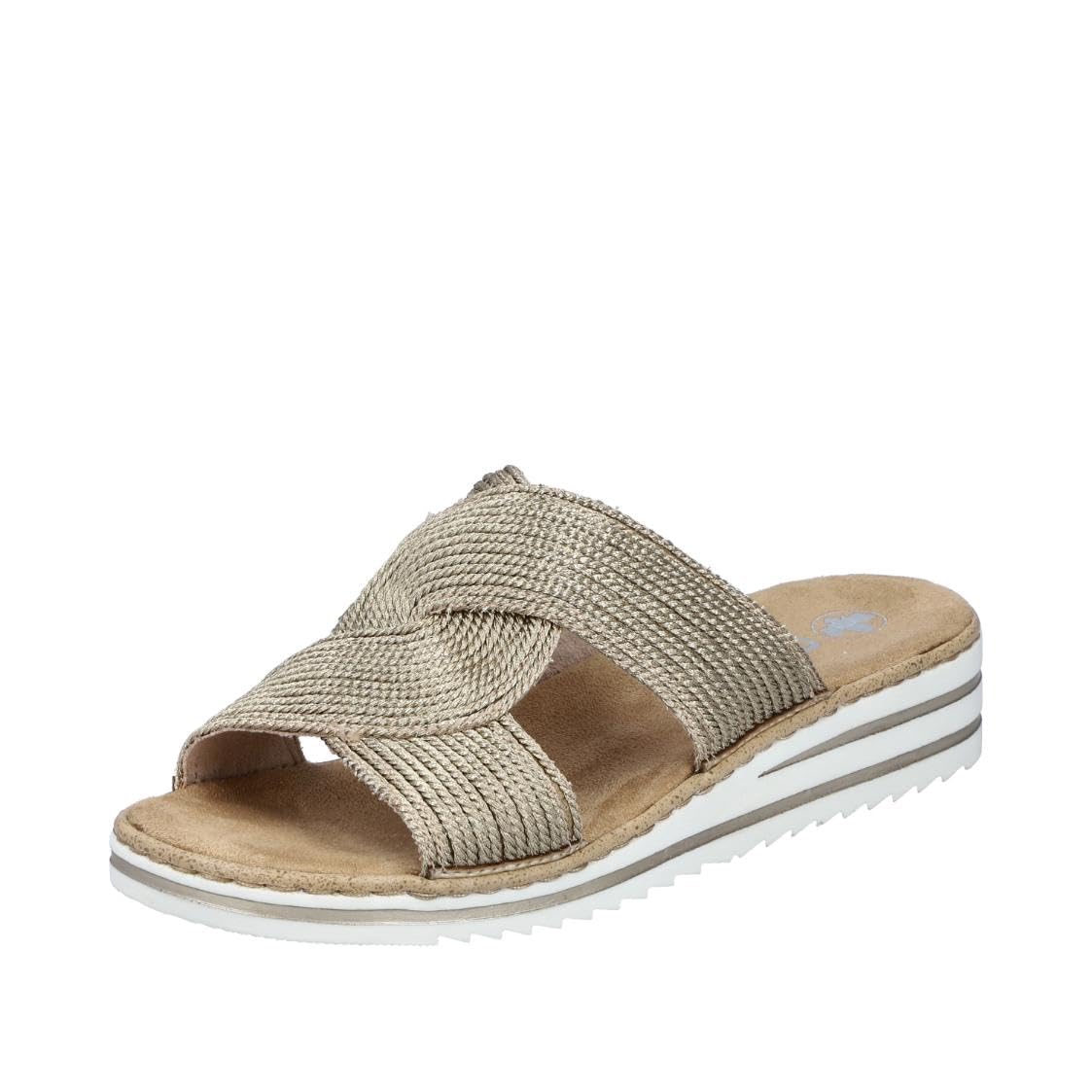 Rieker Women's V06R4 Mules, Gold 90, 6.5 UK