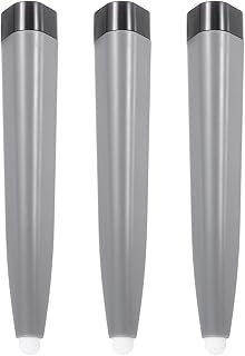 sourcing map 3 bolígrafos táctiles infrarrojos para pantalla blanca, lápices ópticos para presentación de pizarras blancas electrónicas, color gris y negro