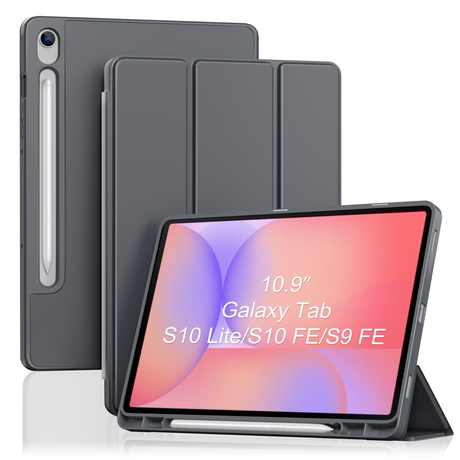 Samsung Galaxy Tab S9 グレー 本体 ペン付き ケース Amazon.com