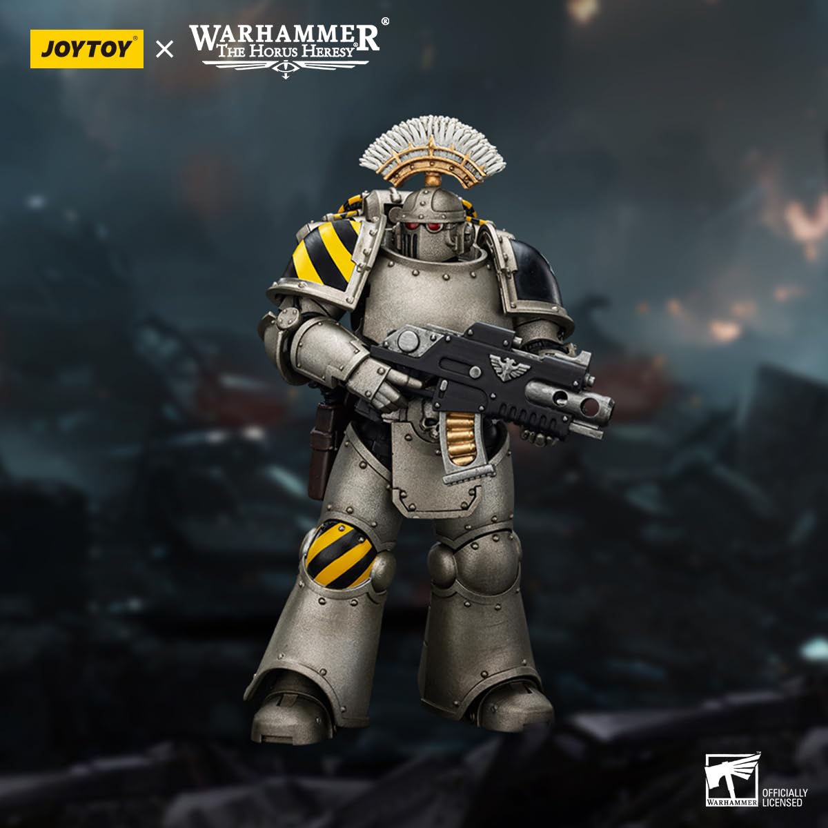 TOYVERSE Joytoy Actionfigur Warhammer The Horus Heresy, Iron Warriors MKlll Tactical Sergeant, bewegliche Gelenke, Charaktermodell, ab 15 Jahren