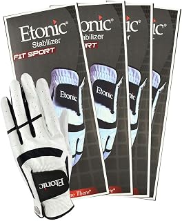 Etonic MLH Stabilizer F1T Sport Golf Glove White/Black (4 Pack)
