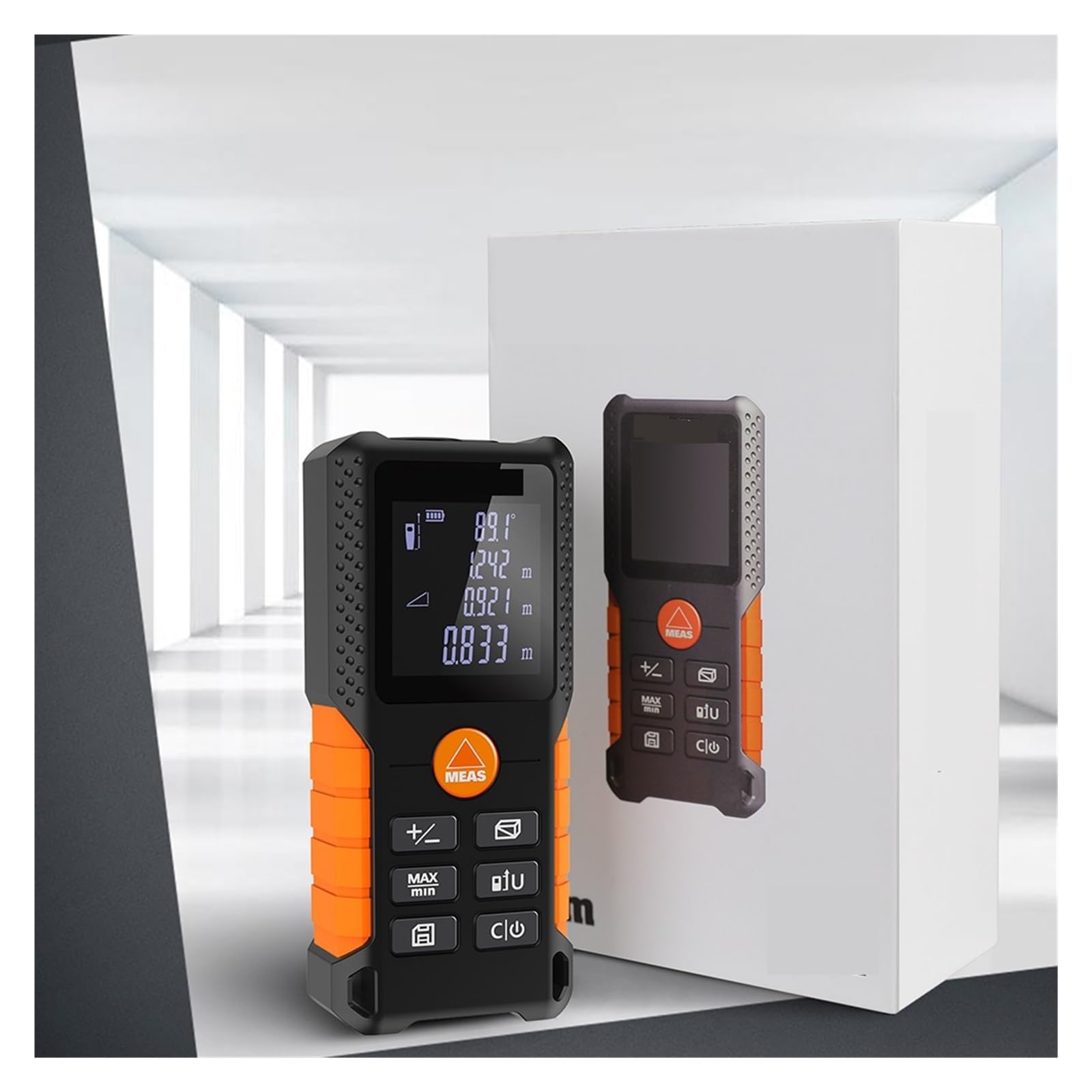 Telémetro láser Medidor de Distancia 40 m Ruleta electrónica Láser Cinta Digital Regla Dispositivo Medida Precisión Flexibilidad Medición