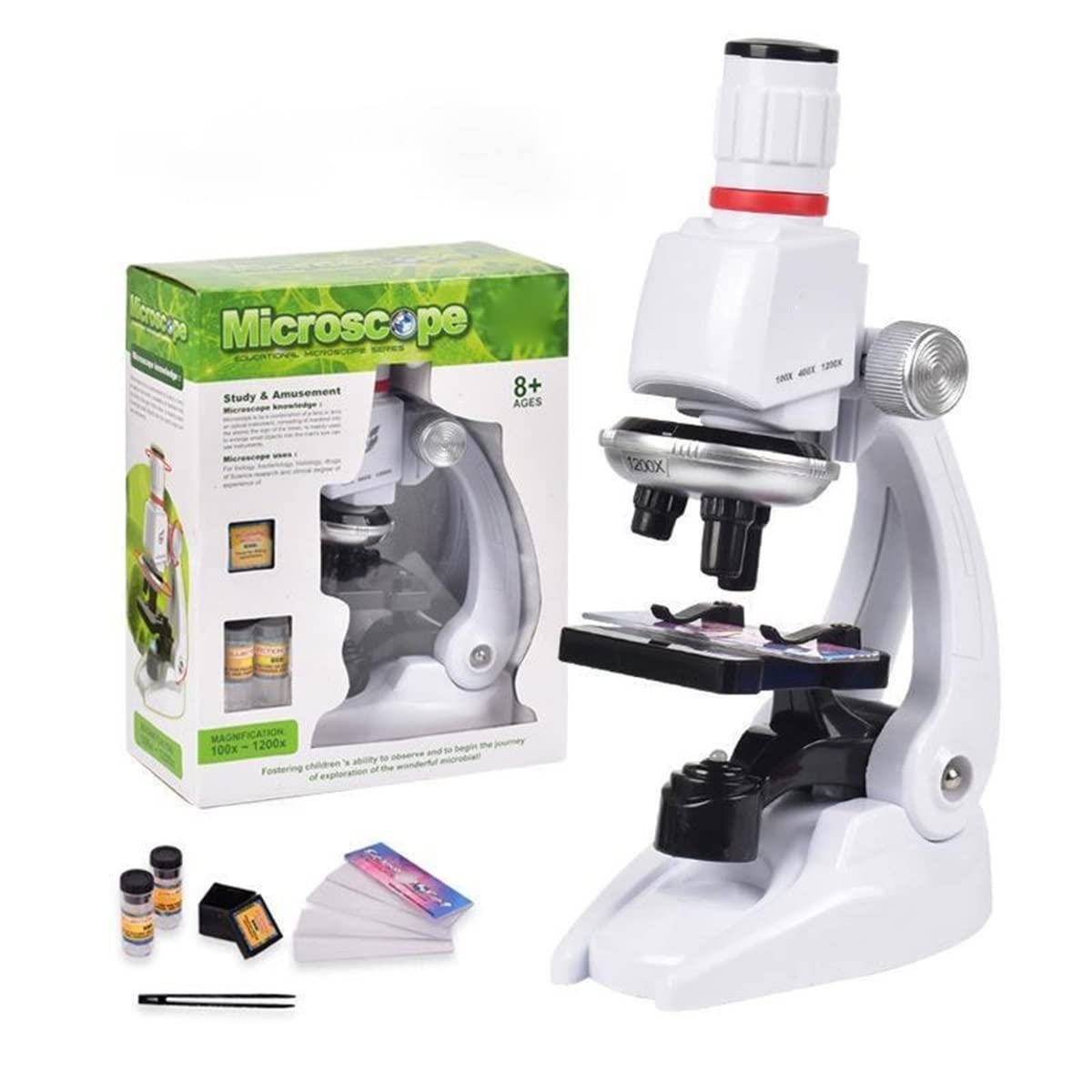 Części zamienne do mikroskopów laboratoryjnych 10. 0x-400x-1200x symulacja biologiczny zestaw mikroskopów student narzędzie eksperymentalne