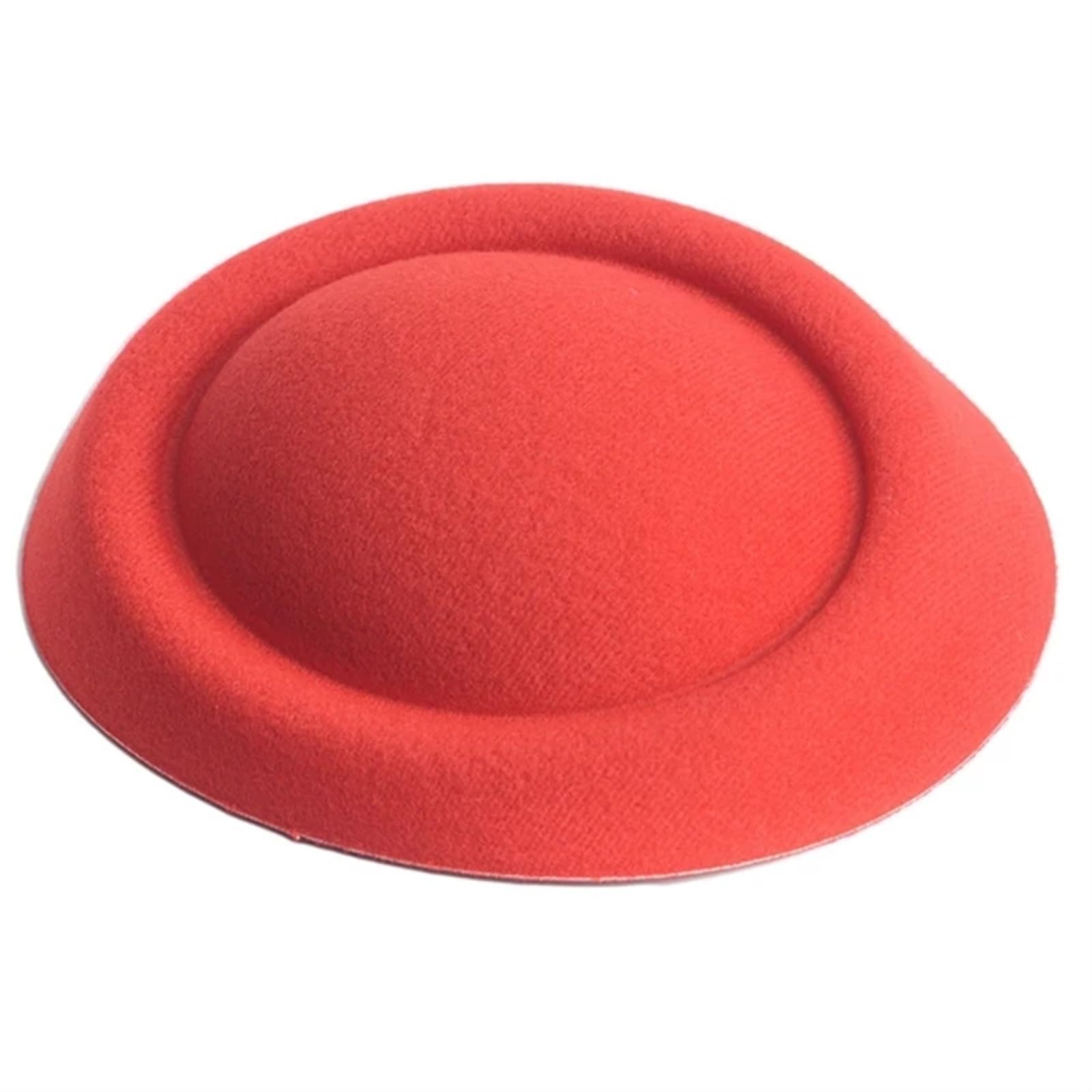 UALXPAO Wedding Hats Fascinator Hat Cloth Millinery Base DIY Craft Solid Women Dance Headwear for Tea Party,Weddings(Red)