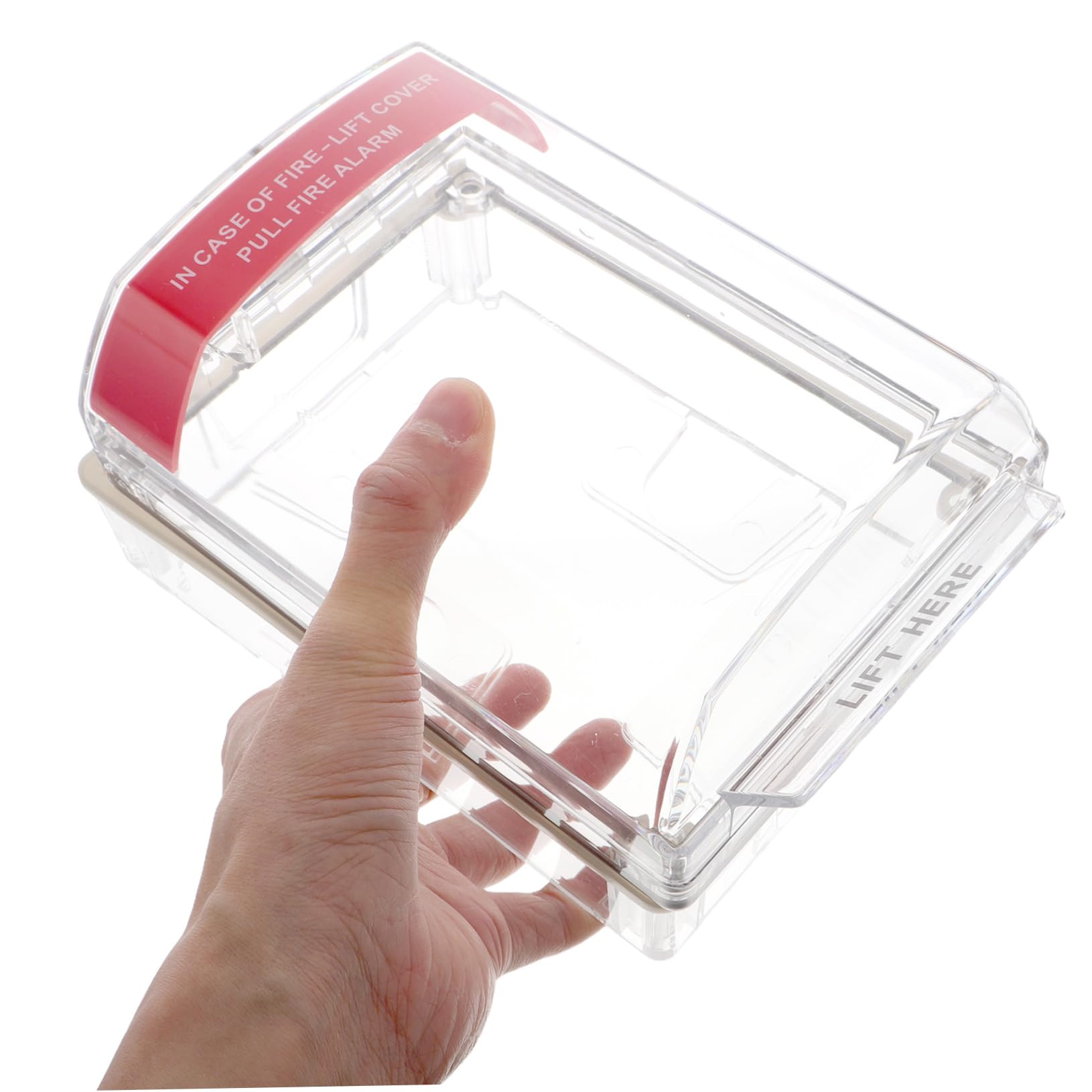 POPETPOP Interruptor para Punto de Llamada de Incendio Protector de Botón de Alarma Manual Cobertura Completa Fácil Instalación para Uso Interiores