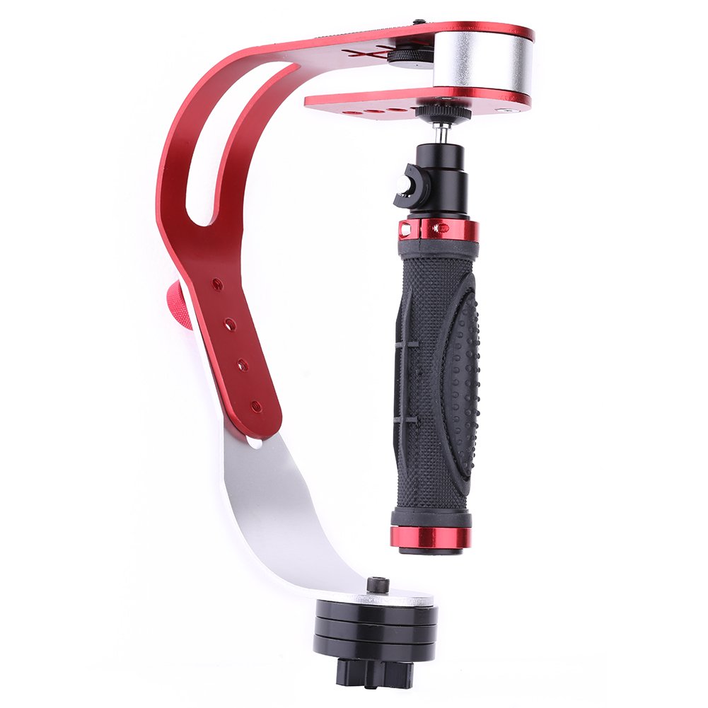 Stabilizzatore Video Portatile Professionale per Fotocamera, Eccellente stabilità con Superficie di Montaggio Gommata, Compatibile con DSLR