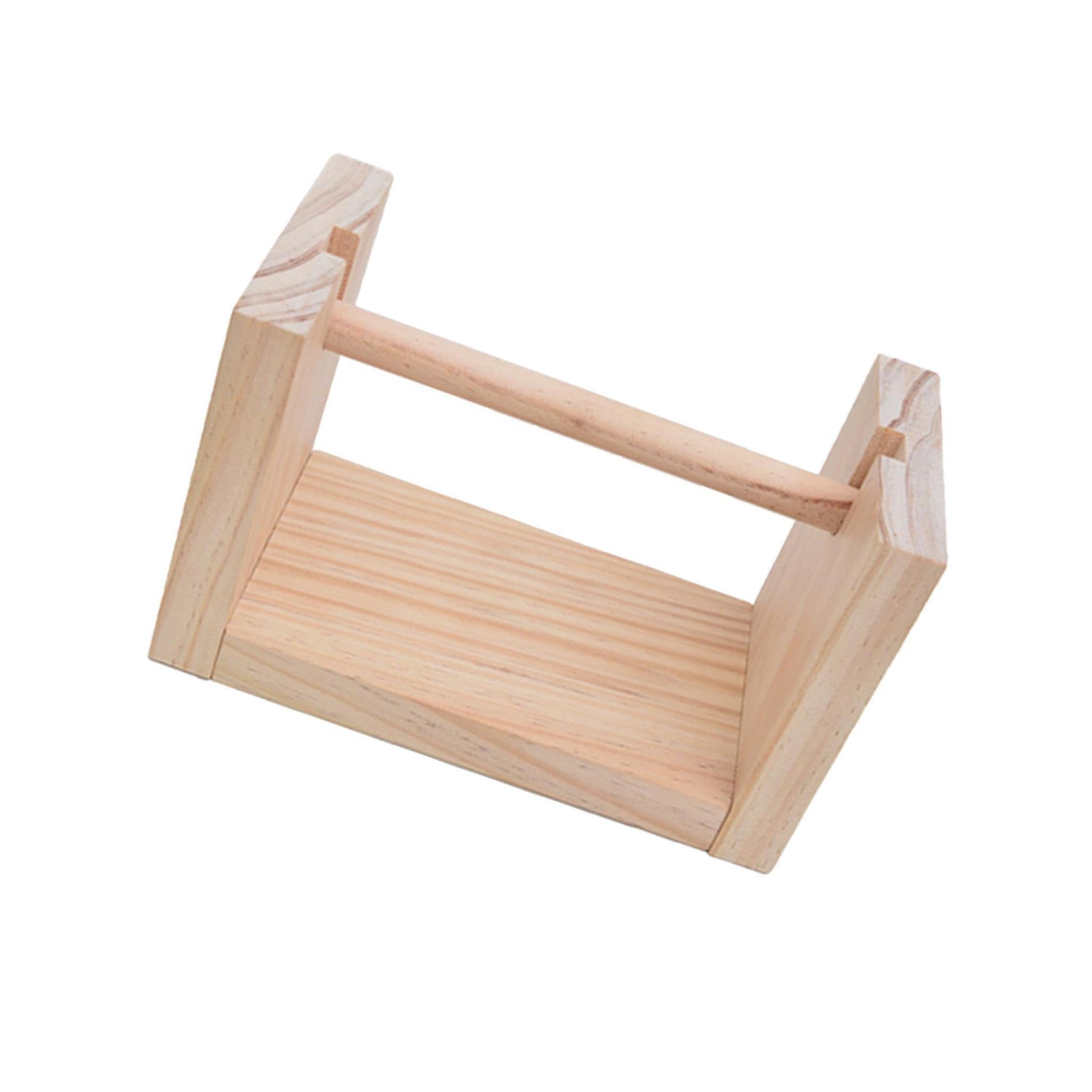 AMSLSIU Stylish Wooden Yarn Ball Holder Rotating Multi-Purpose Accessory Twine Dispenser