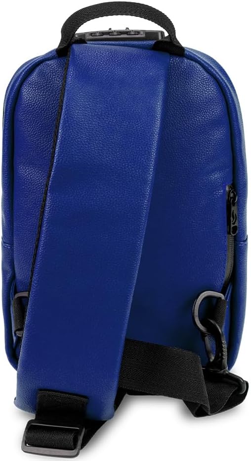 Skunk Uno Cross Body Backpack (Blue Leather)
