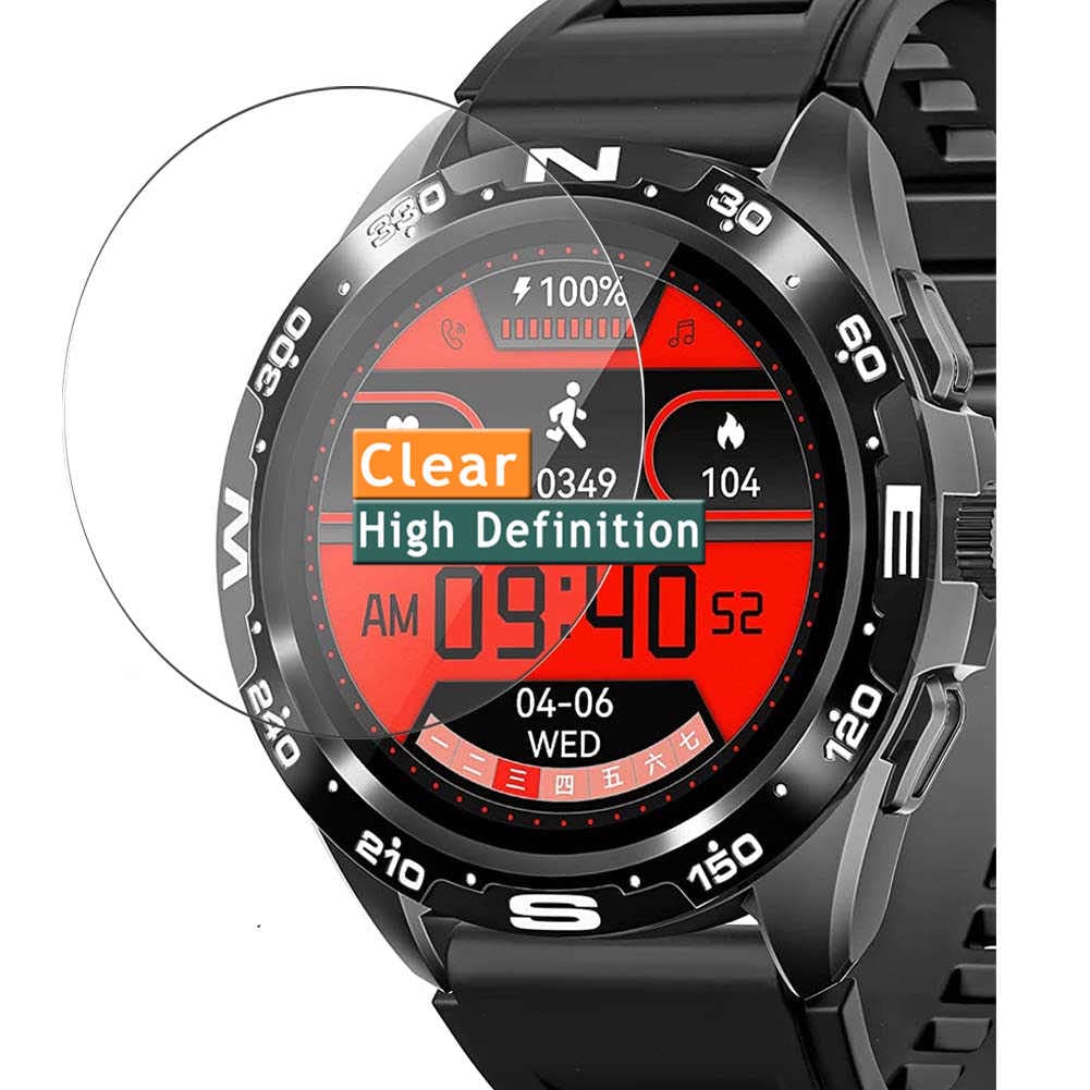 Vaxson 3-Pack Screen Protector, compatible with Nemheng N32" Smart Watch smartwatch, TPU Guard Film Protectors Sticker [NOT Tempered Glass]