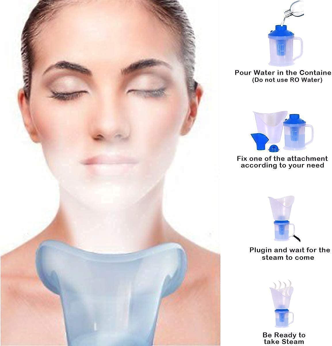Buy ONPRIX Face, Nose, and Cough Steamer 3 in 1 Plastic Steam Vaporizer