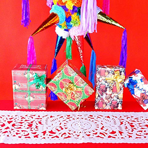 Mexican Wedding Decorations, White Papel Picado Table Runner 14X72 In Vinyl Fiesta Party Supplies, Perfect For Bridal Showers And Baby Showers Too! Ftr7 #TOP3