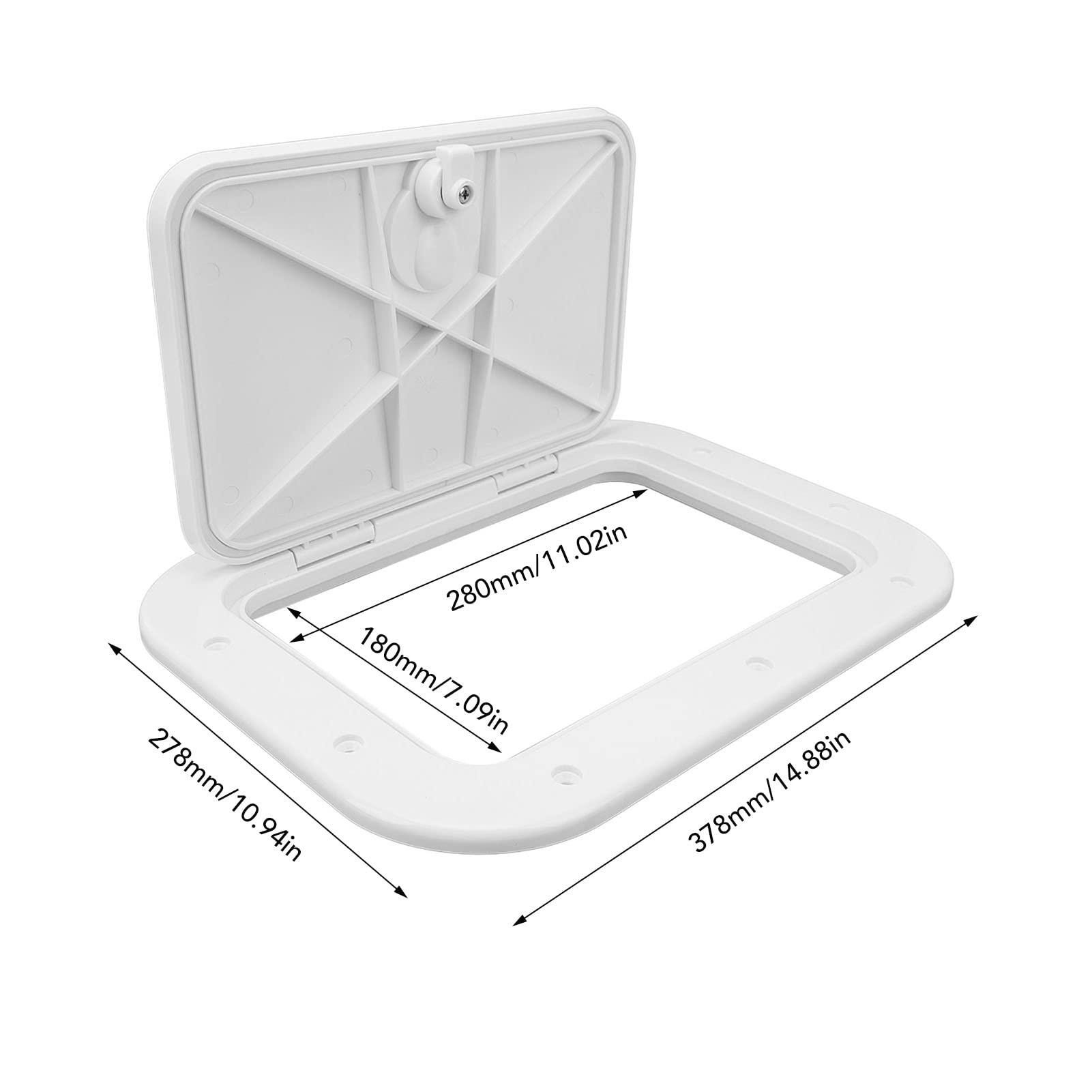 Amazon | ボートデッキアクセスハッチ、蓋付き ABS アンチエイジング耐