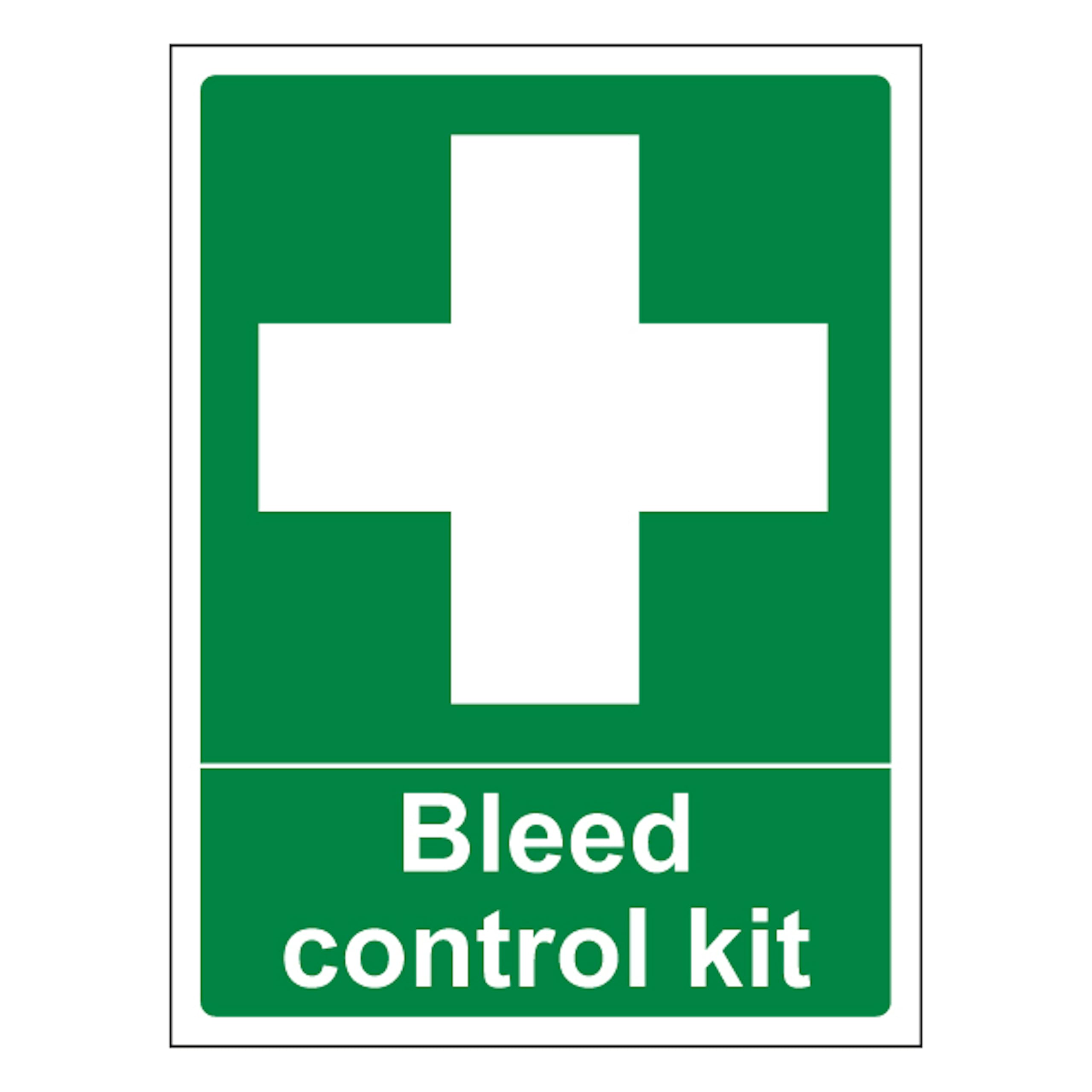 V Safety Bleed Control Kit - Portrait 300 x 400 mm - 2mm Super-Tough Rigid Plastic