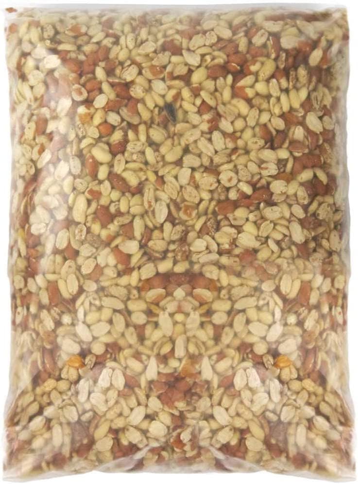 SQUAWK Split Peanuts | Premium Quality Fresh Feed | Garden Wild Bird Nut Food | Aflatoxin Free Mix | Protein Rich, High in Energy Mixture | Contains Nutritious Vitamins and Essential Oils (5KG)