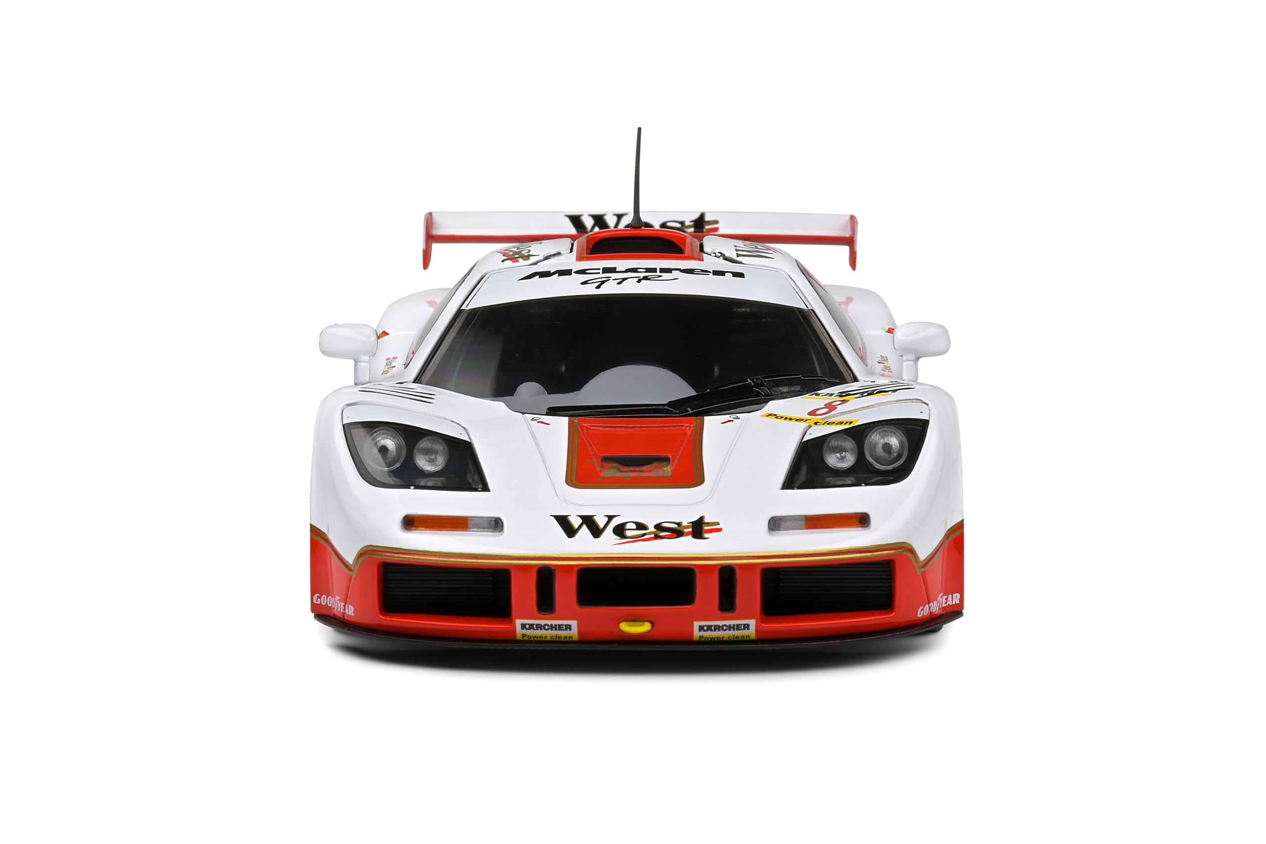 SOLIDO 1:18 MCLAREN F1 GTR Short Tail White #8 Price/BASCHER BPR