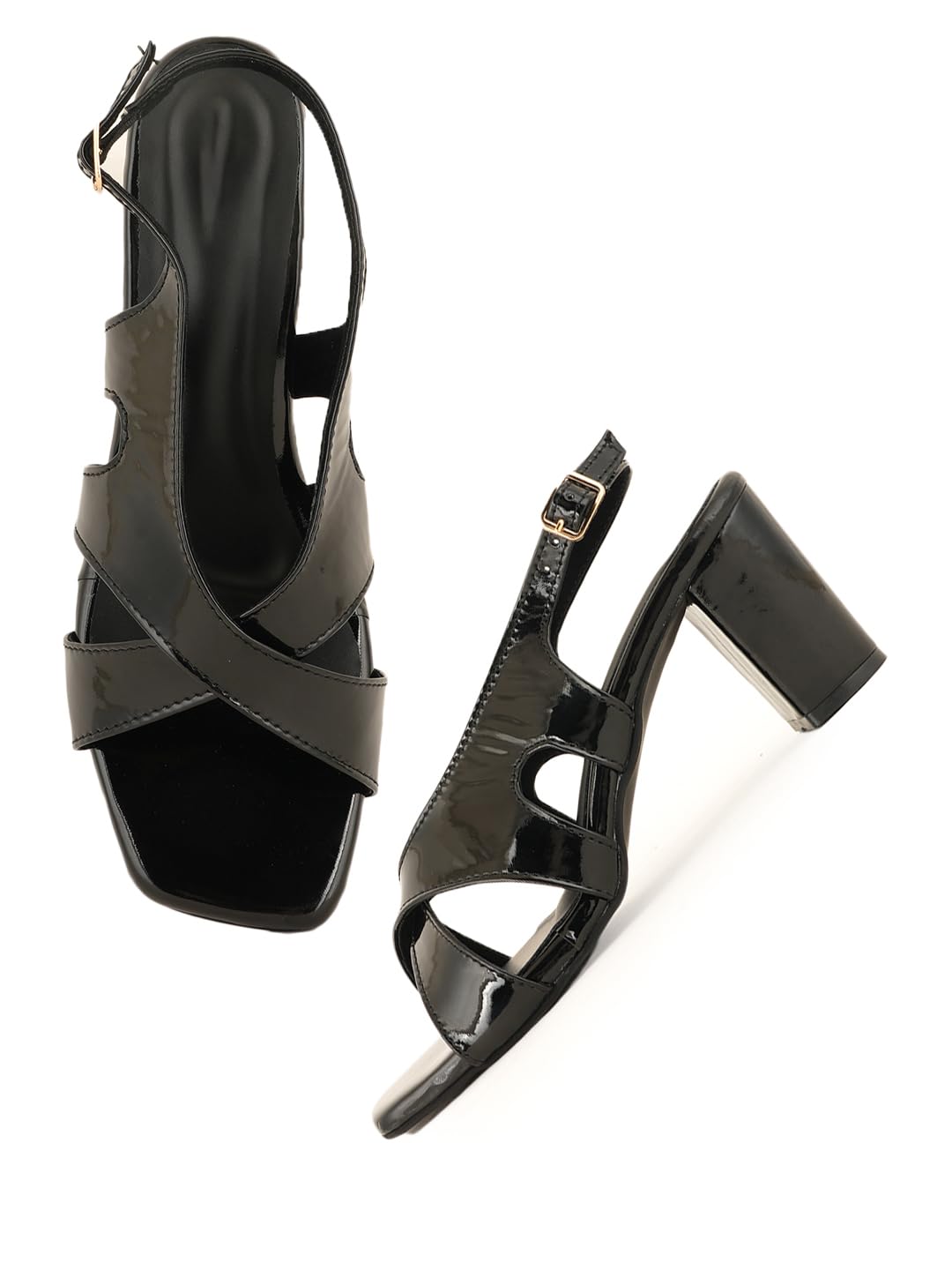 mozafia Black Women Luxe Party Heels-picture-21