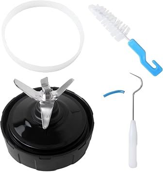 2026 New 6 Fins Female Blade for Ninja Blender Replacement Parts, 4 Inch Extractor Blade for Nutri Ninja Auto iQ BL482A, BL482-70, BL483-70, BL484-70, BL486CO-70, Blender with Gasket