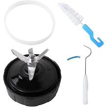 2026 New 6 Fins Female Blade for Ninja Blender Replacement Parts, 4 Inch Extractor Blade for Nutri Ninja Auto iQ BL482A, BL482-70, BL483-70, BL484-70, BL486CO-70, Blender with Gasket