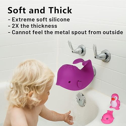 Miniatura 10 de Cubierta de boquilla de baño, cubierta de grifo, cubierta de grifo de baño para bebé, protector de grifo para niños, cubierta de boquilla de bañera