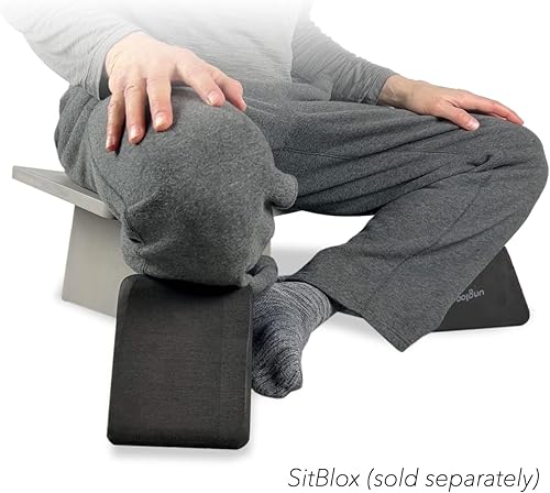 Miniatura 4 de Banco de meditación | Taburete ancho y alto, resistente y estable con patas cruzadas y arrodilladas, fácil en caderas y rodillas, banco de oración,