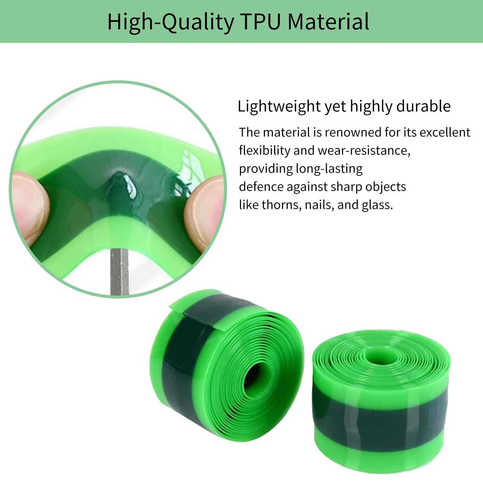 VZU 2 Roll Bicycle Tire Liner, Anti-puncture Inner Tube Protection Tapes - Image 3