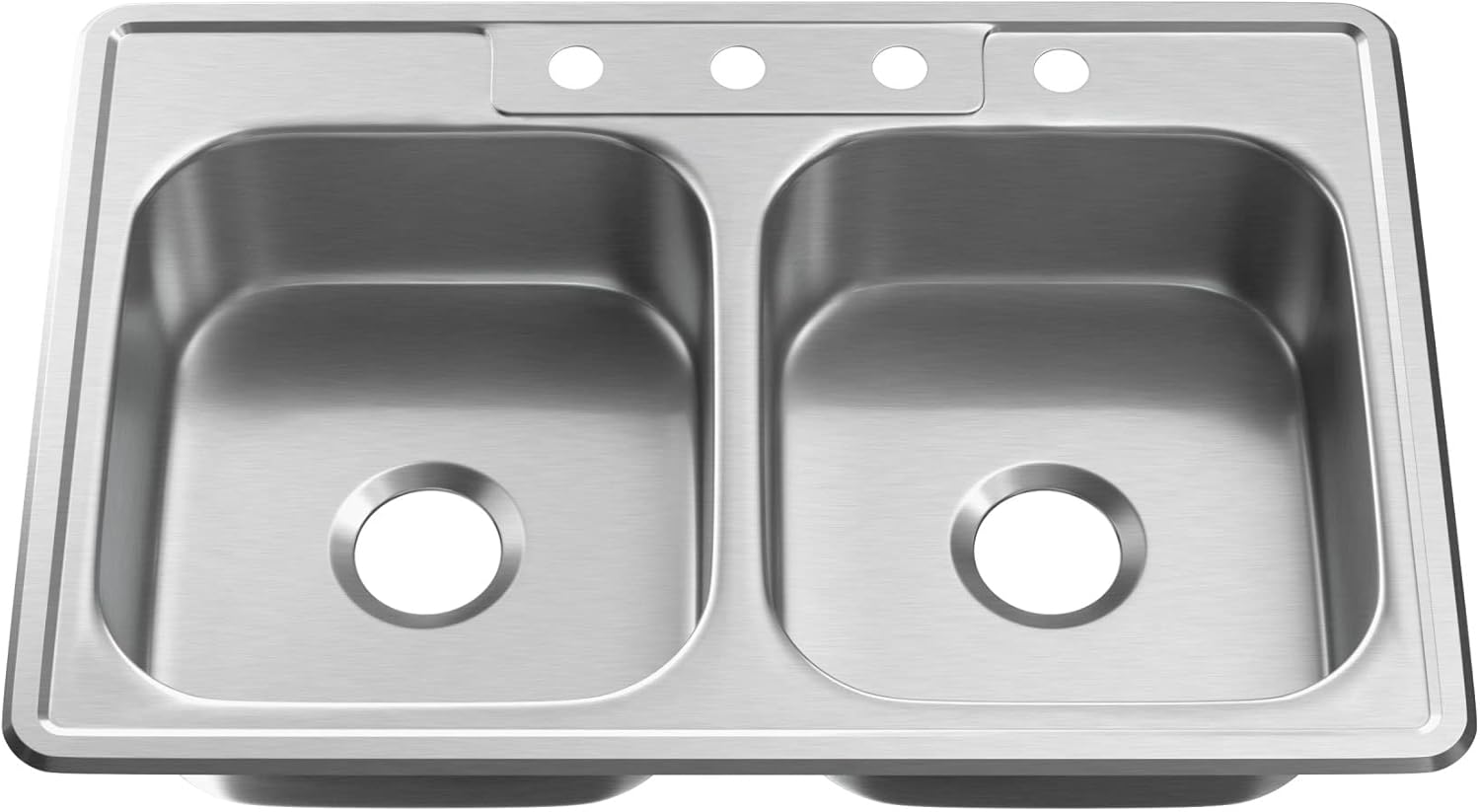 PROFLO PFSR332284A Bealeton 33" Drop In Double Basin Stainless Steel Kitchen Sink - Stainless Steel