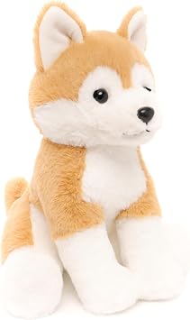 WEIGEDU Japanese Akita Shiba Stuffed Animal Plush Toy, 13 inches