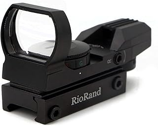 RioRand Tactical 4 Reticle Red Dot Open Reflex Sight with Weaver-Picatinny Rail Mount for 22mm