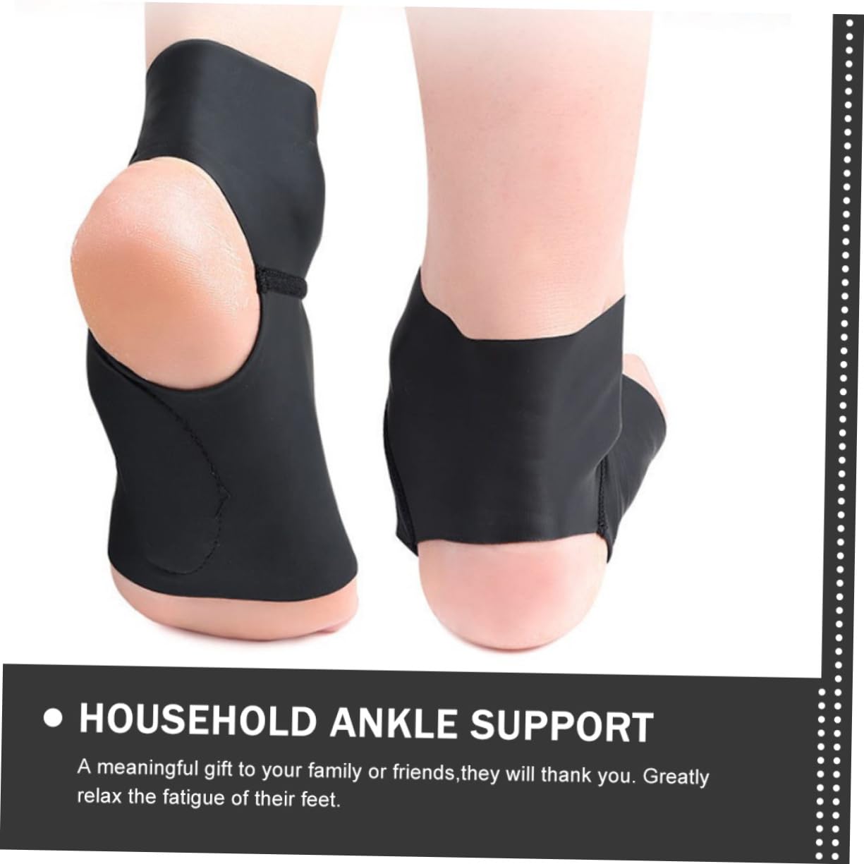 COOLHIYA 1 Pair Foot Support Pad Ankle Protector Wear-resistant Comfortable Breathable Ankle Support for Stability