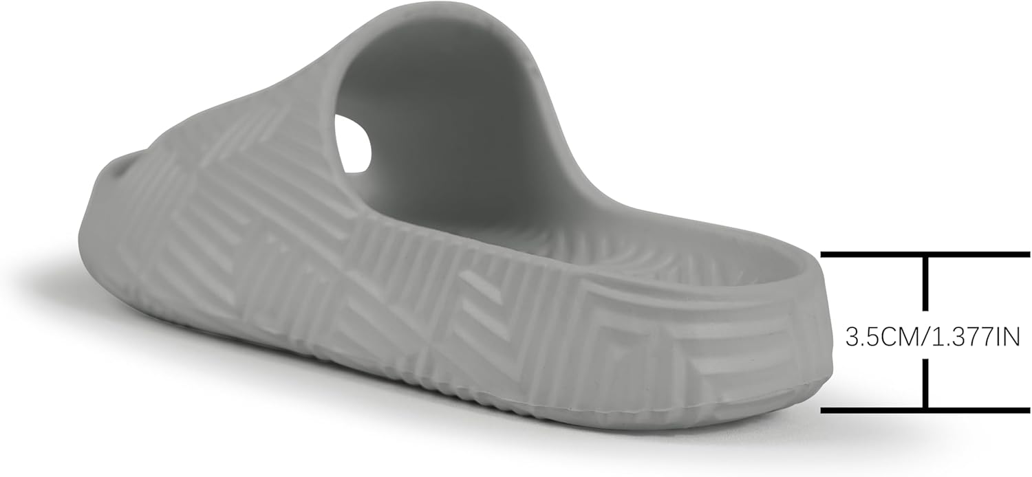 Weweya Slides for Women and Men - Bathroom Shower Shoes - Non Slip House Slippers - Lightweight Beach Sandals - Image 6