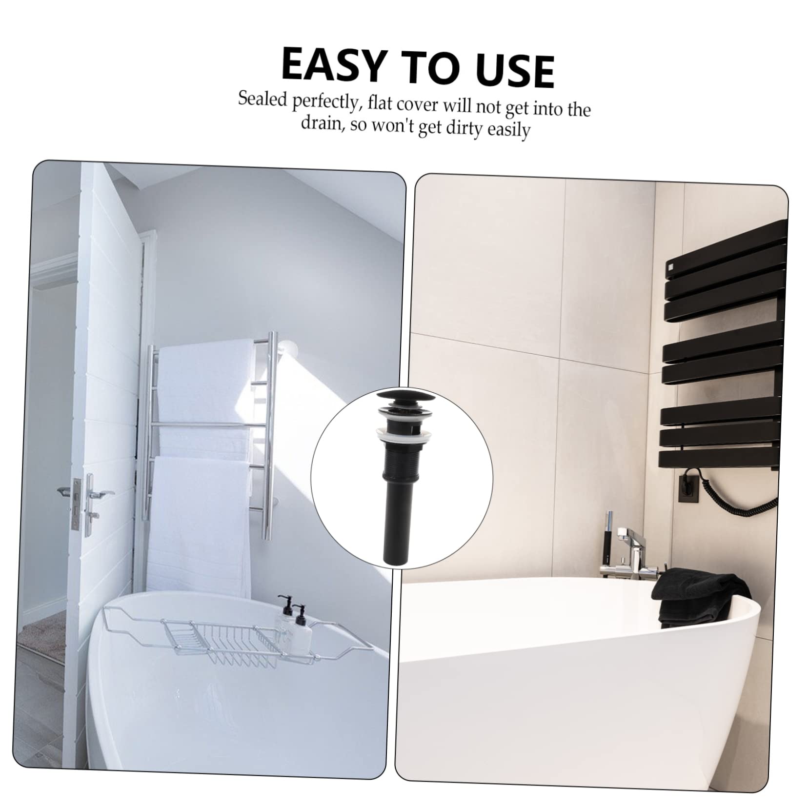 Homoyoyo Tapón De Drenaje para Lavabo Desagüe Rápido De Rebose Diseño up para Lavabos