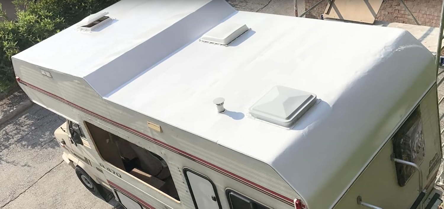 MEMBRAPOL 260 CAMPER 7 KG BLANCO: impermeabilizante para caravana, poliuretano, funda impermeabilizante, revestimiento, Sealant, autocaravana