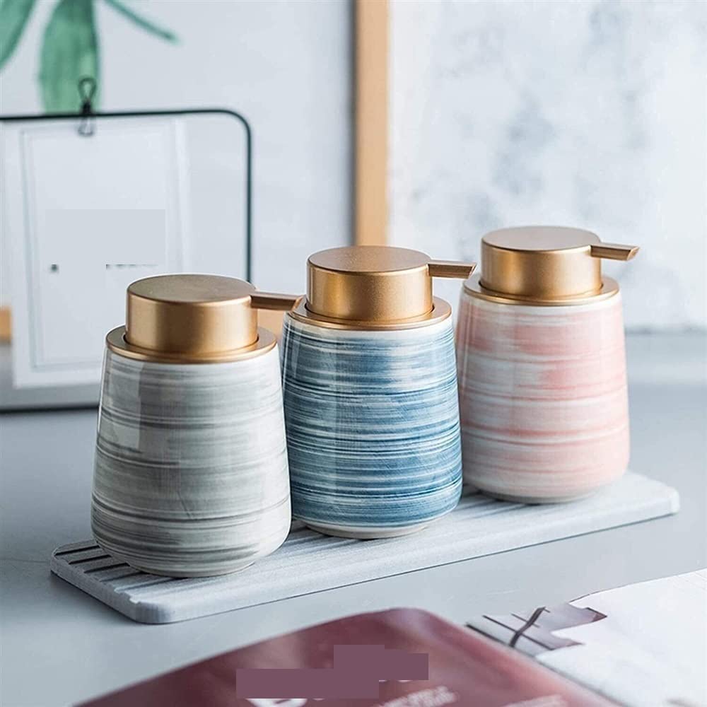Dozownik mydła, kuchni Dozownik Mydła, W Płynie 430 Ml, Balsamu Ceramicznego Do Toalety łazienkowe dozowniki(B)