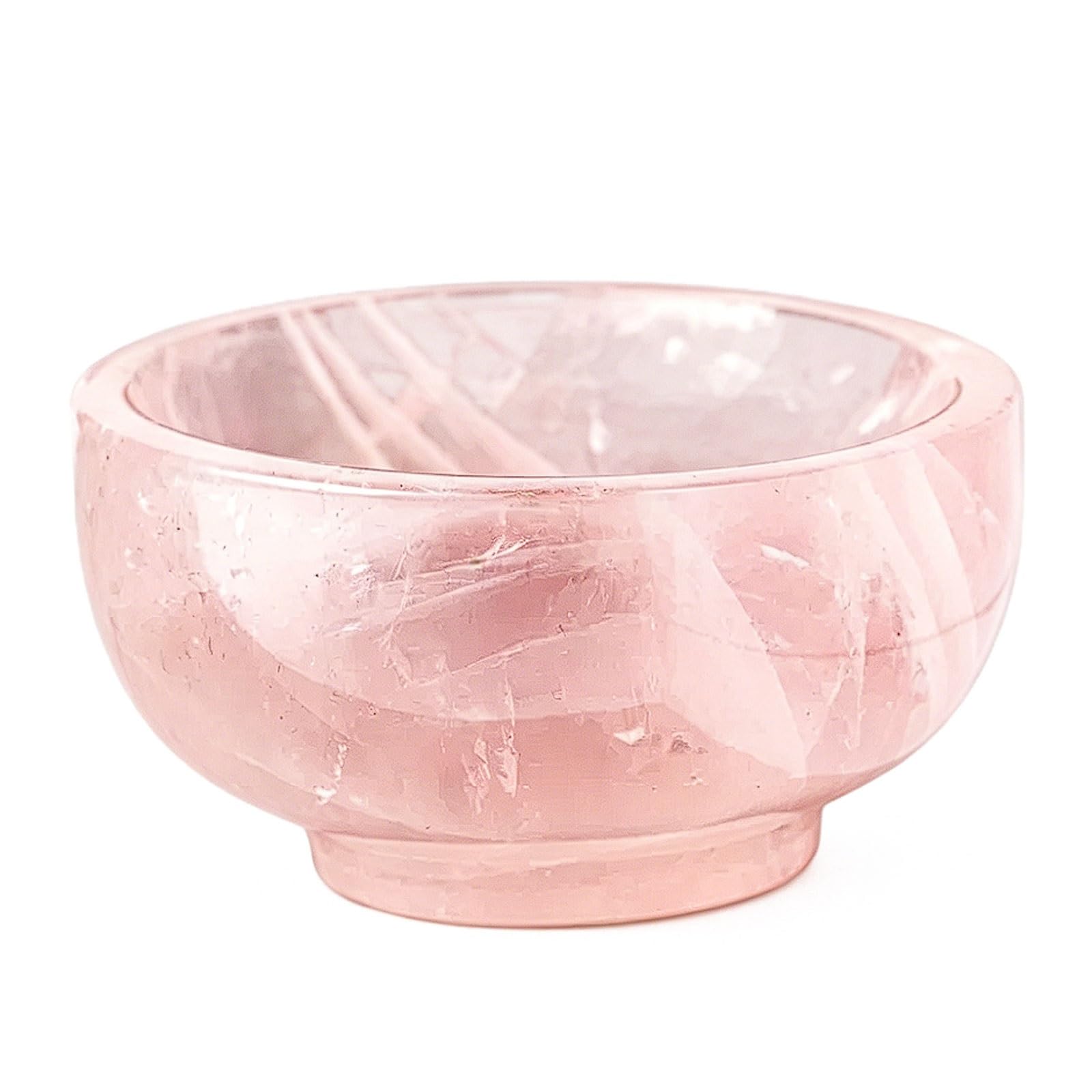 Bol en cristal d'agate brute rose, idée cadeau originale pour harmonie maison
