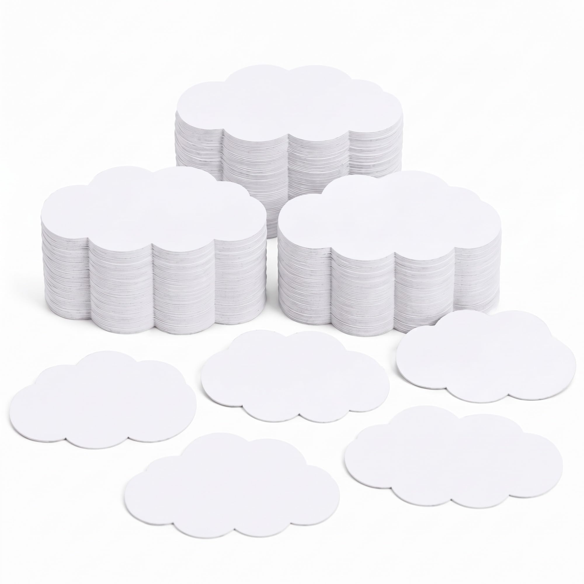 600 Pcs Cloud Paper Bulletin Board Cutouts, 1.97'' x 1.38''