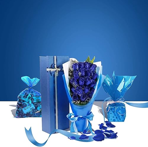 Miniatura 32 de JOYIT Rollo de celofán verde (200 pies de largo x 17.5 pulgadas de ancho) - Papel de regalo de celofán verde transparente de 2.5 mil de grosor