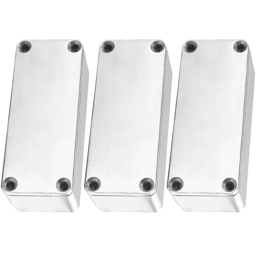 3 X Pro 1590A Style 92x38x31mm Aluminum Metal Stomp Box Case Enclosure Guitar Effect Pedal