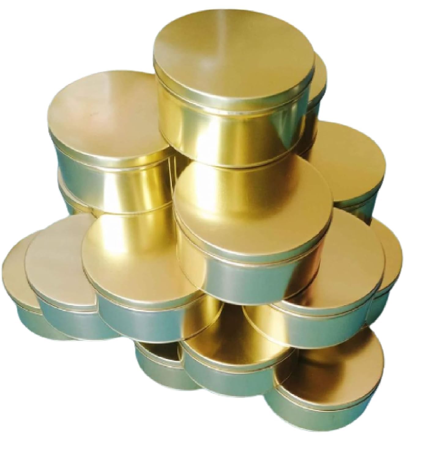 Golden Dream Cake Tin - 5.5 x 2.5 Inch - Perfect for Cookie Cakes (Pack of 10)-image-0